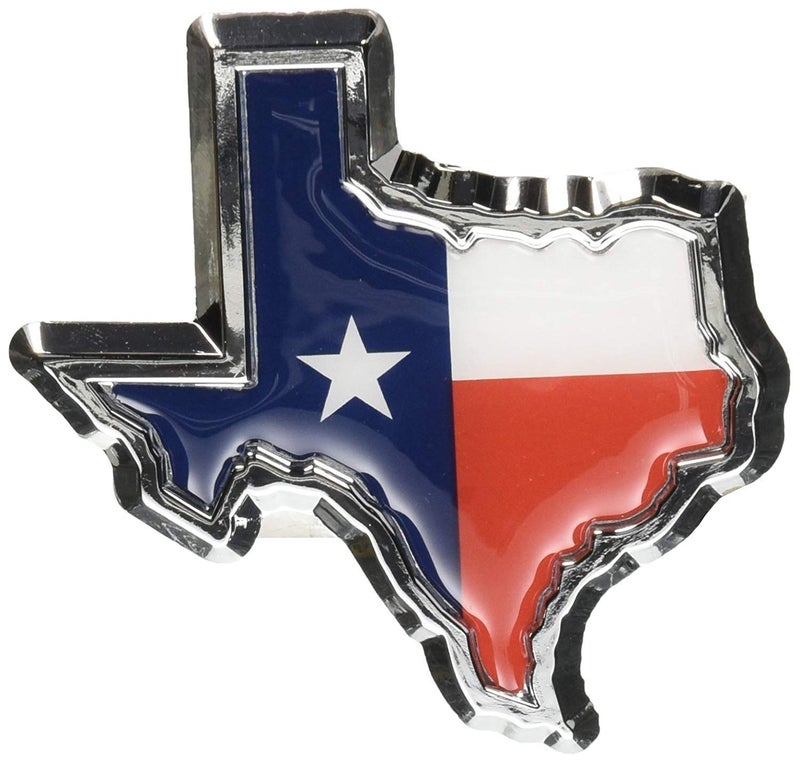 Muzzys TEXAS FLAG IN SHAPE OF TEXAS State Edition Emblem Decal Longhorn Lone Star METAL Badge Universal StickOn FITS Chevy Silverado Suburban Tahoe GMC Sierra Ford F150 Ranger F-150 Dodge Ram Nissan T - Image 2